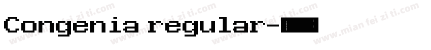 Congenia regular字体转换